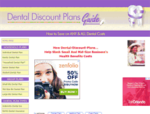 Tablet Screenshot of dental-discount-plans-guide.com